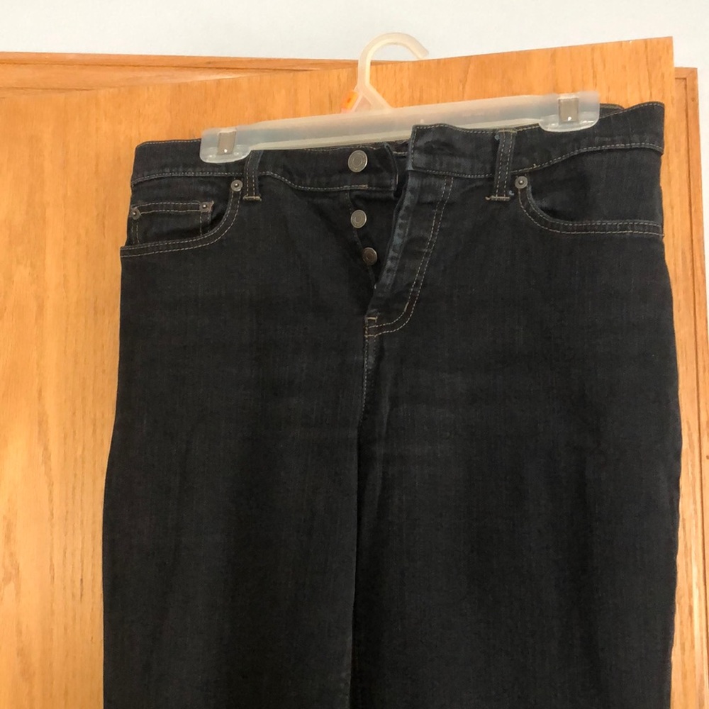 Black jeans, long inseam